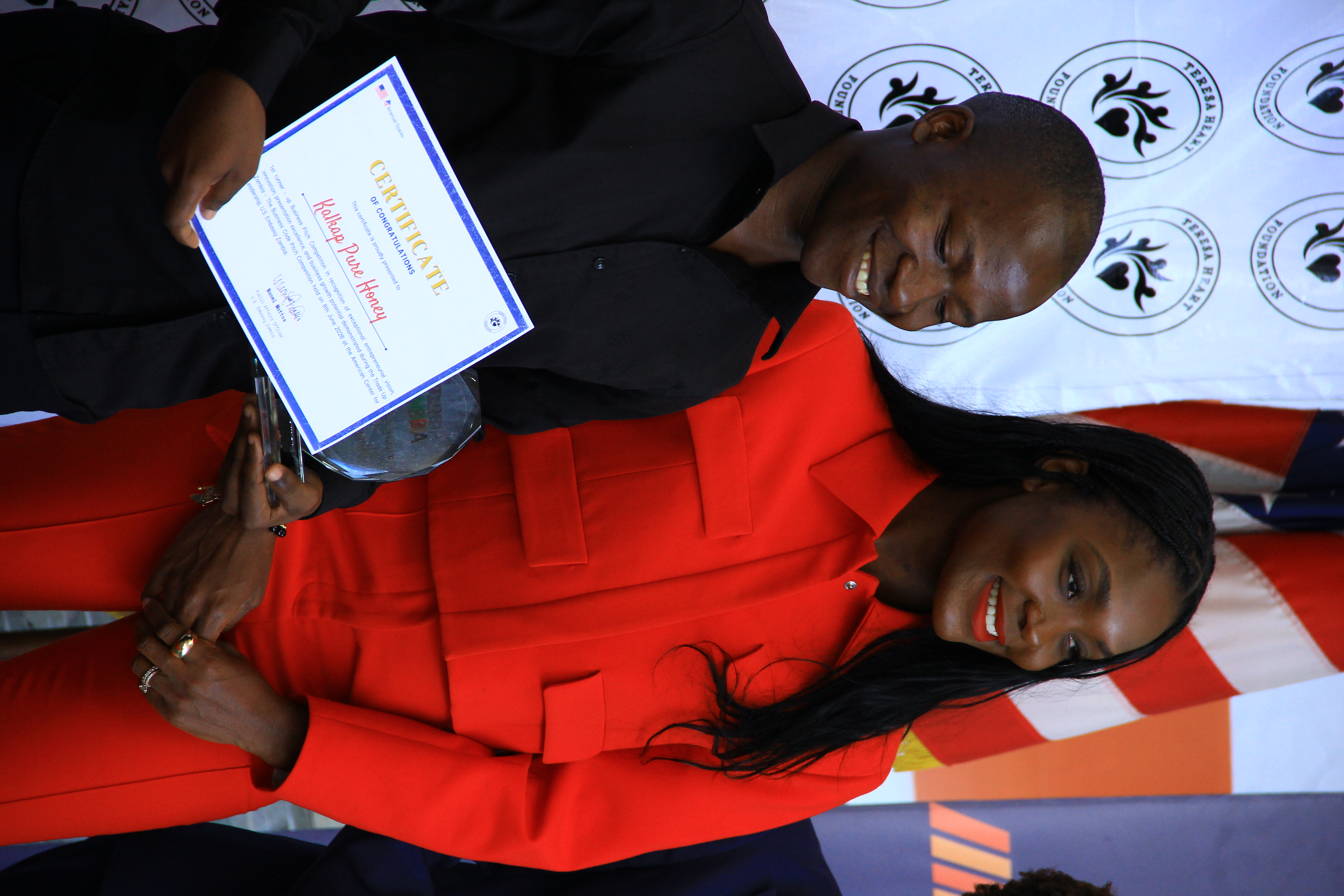 Dr. W.E. Da'Cruz with a recognised TradeUp business