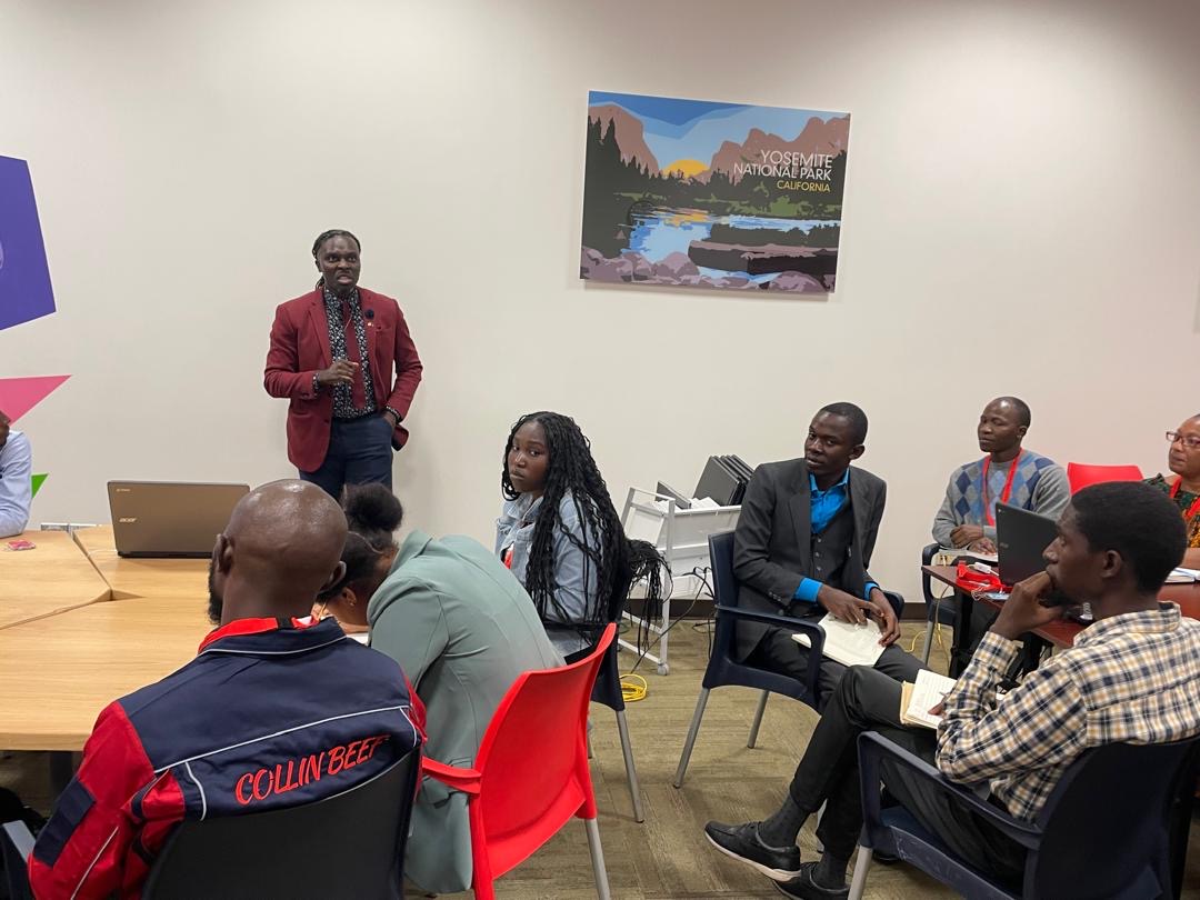 Speaker engaging TradeUp participants